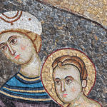 Ykistyiskohta mosaiikki-ikoonista.